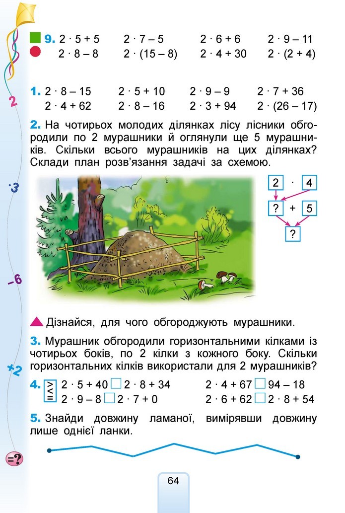 Математика 2 клас Лишенко 2019