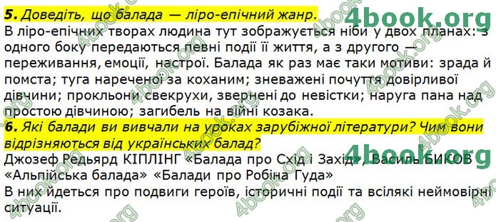 Українська література 9 клас Авраменко ГДЗ