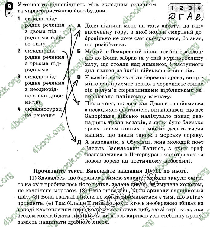 Зошит Українська мова 9 клас Жовтобрюх