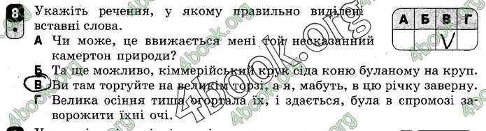 Зошит Українська мова 8 клас Жовтобрюх