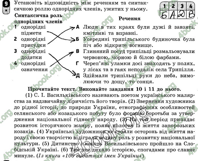 Зошит Українська мова 8 клас Жовтобрюх