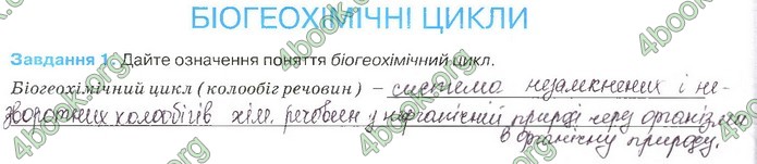 Зошит Біологія 11 клас Андерсон 2019. ГДЗ