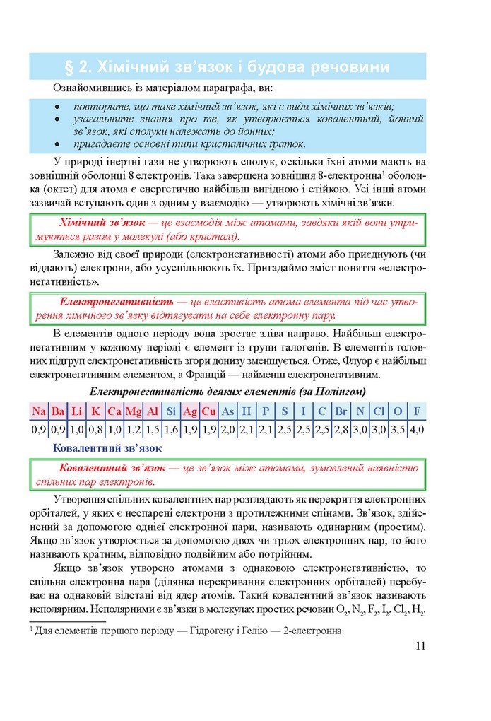 Хімія 9 клас Березан 2017