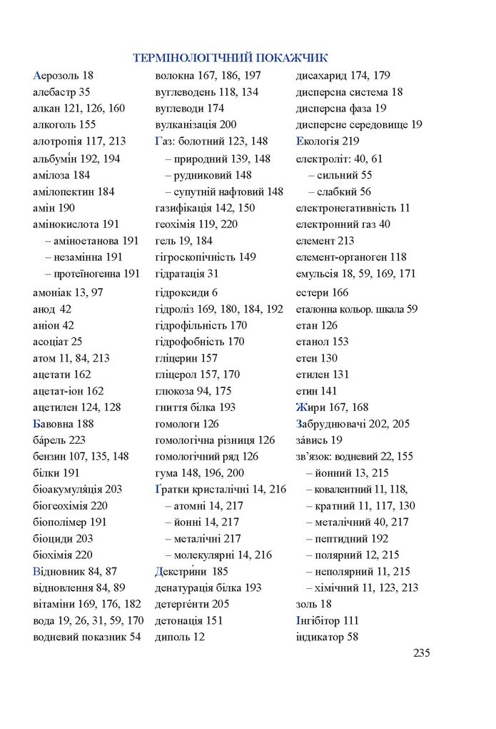 Хімія 9 клас Березан 2017