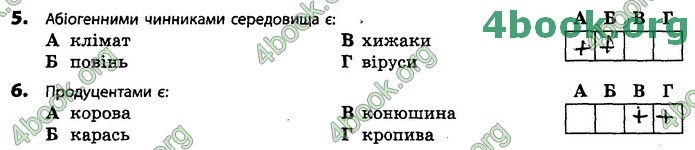 Зошит Біологія 11 клас Задорожний 2019. ГДЗ