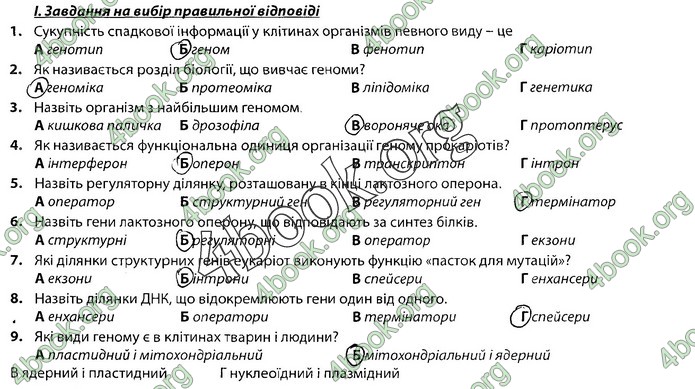 Збірник Біологія 9 клас Соболь