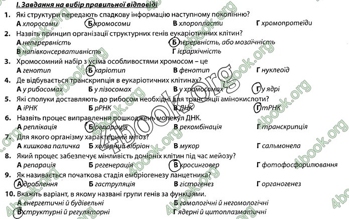 Збірник Біологія 9 клас Соболь