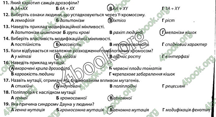 Збірник Біологія 9 клас Соболь