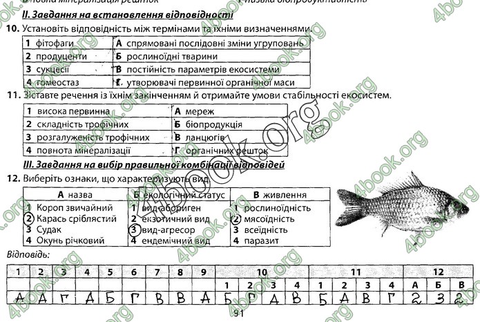 Збірник Біологія 9 клас Соболь