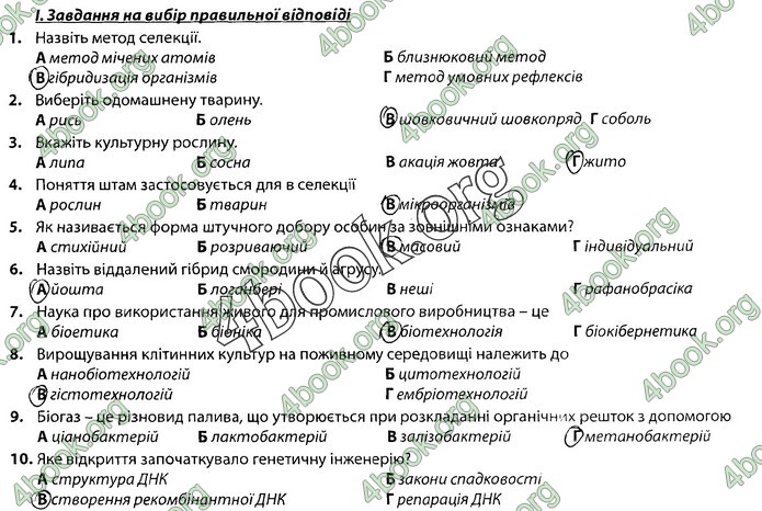 Збірник Біологія 9 клас Соболь