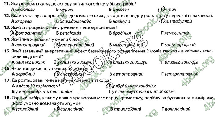 Збірник Біологія 9 клас Соболь