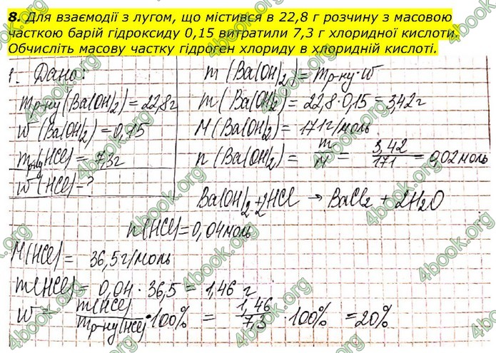 Хімія 9 клас Березан. ГДЗ