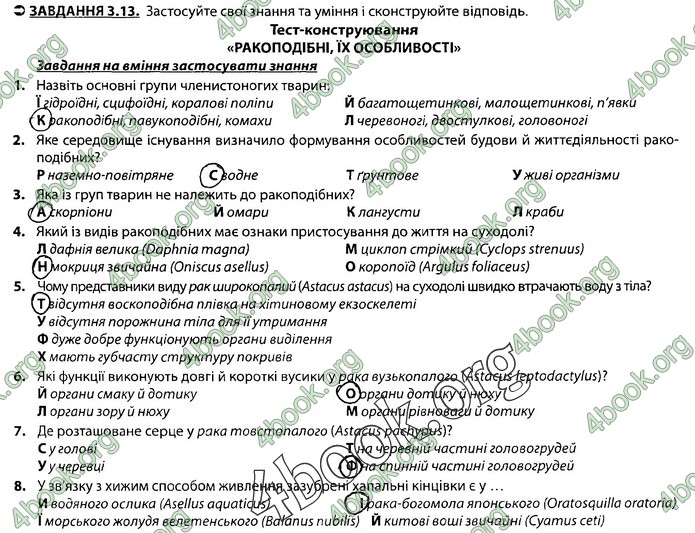 Збірник Біологія 7 клас Соболь