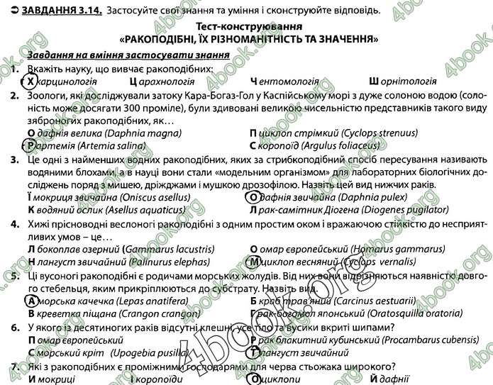 Збірник Біологія 7 клас Соболь