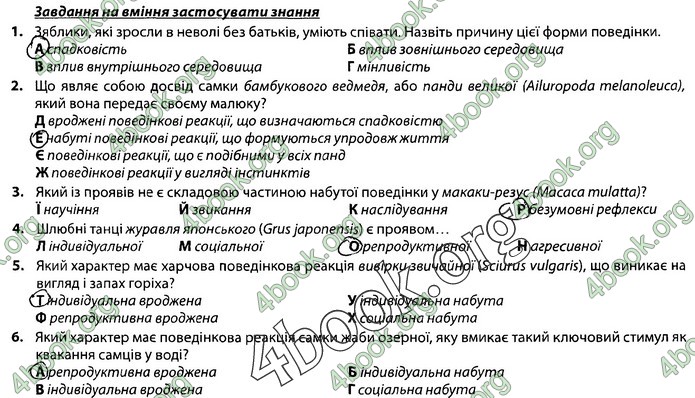 Збірник Біологія 7 клас Соболь