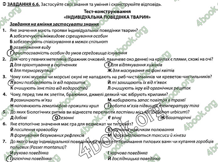 Збірник Біологія 7 клас Соболь