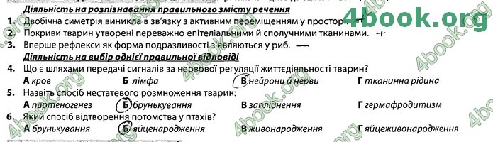 Збірник Біологія 7 клас Соболь