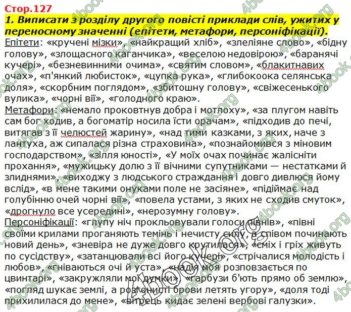 ГДЗ Українська література 7 клас Авраменко