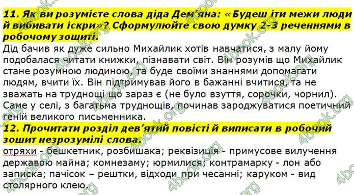 ГДЗ Українська література 7 клас Авраменко