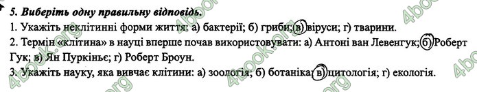 Зошит Біологія 6 клас Поліщук
