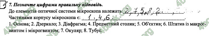 Зошит Біологія 6 клас Поліщук