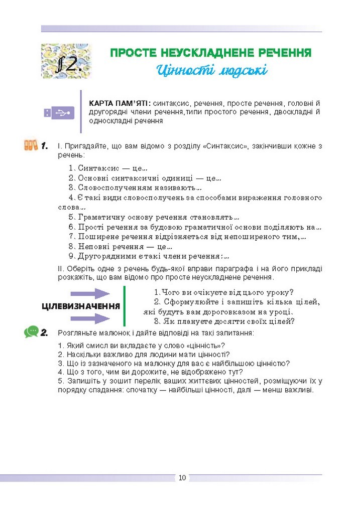 Українська мова 9 клас Голуб