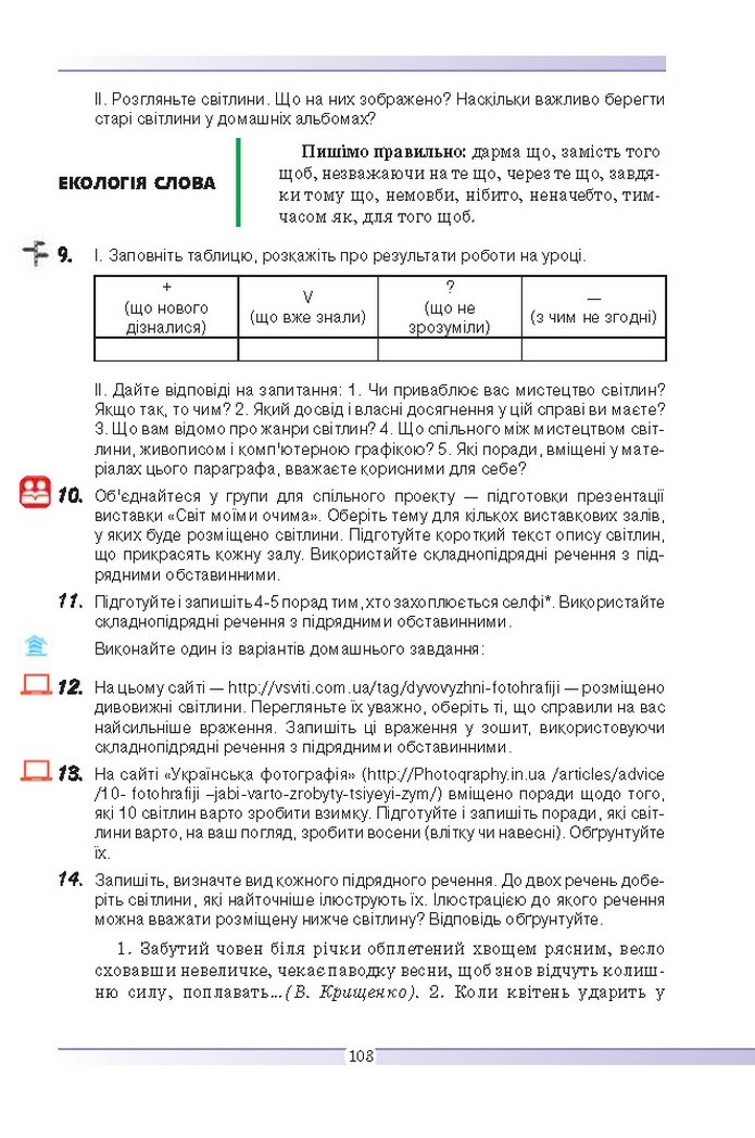 Українська мова 9 клас Голуб