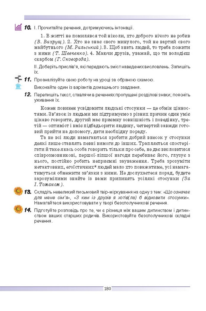 Українська мова 9 клас Голуб
