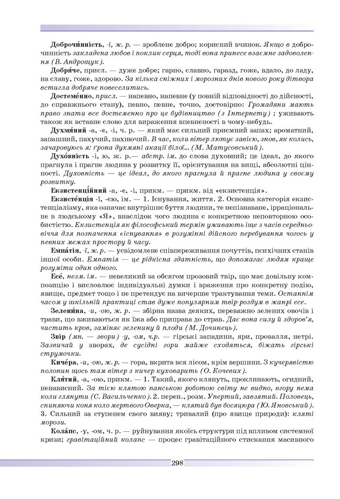 Українська мова 9 клас Голуб