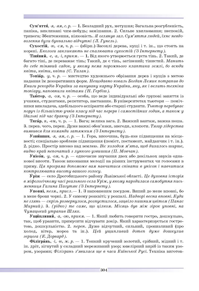 Українська мова 9 клас Голуб