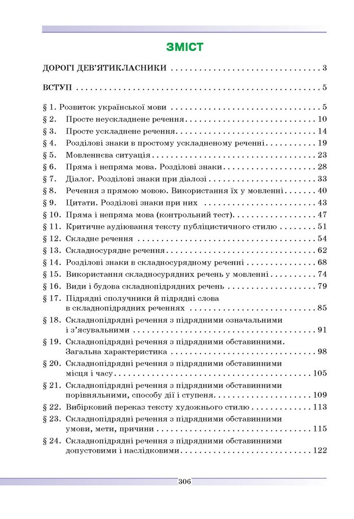 Українська мова 9 клас Голуб