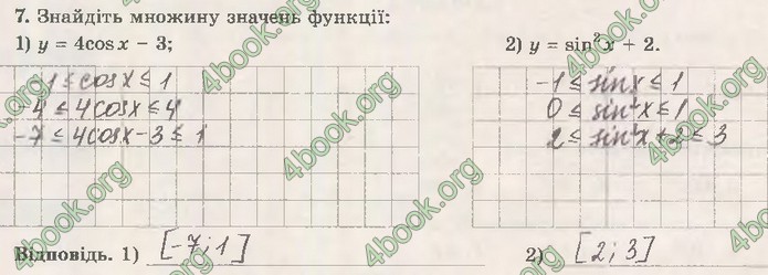 Зошит Математика (алгебра) 10 клас Істер. ГДЗ