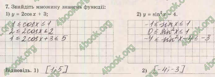 Зошит Математика (алгебра) 10 клас Істер. ГДЗ