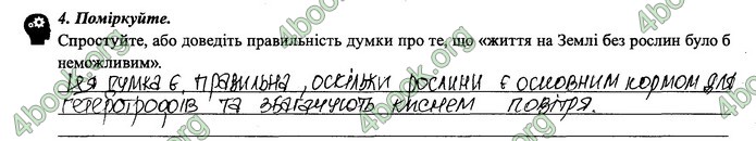 Зошит Біологія 6 клас Поліщук