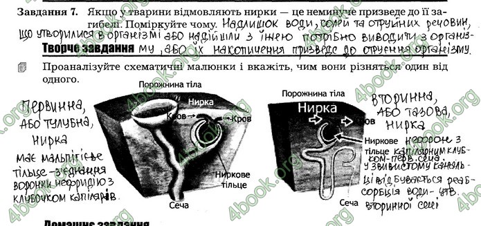 Робочий зошит Біологія 7 клас Мирна. ГДЗ