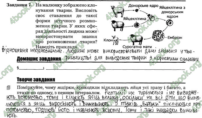 Робочий зошит Біологія 7 клас Мирна. ГДЗ