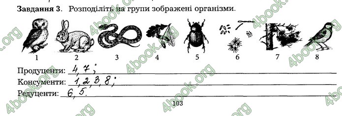 Робочий зошит Біологія 7 клас Мирна. ГДЗ