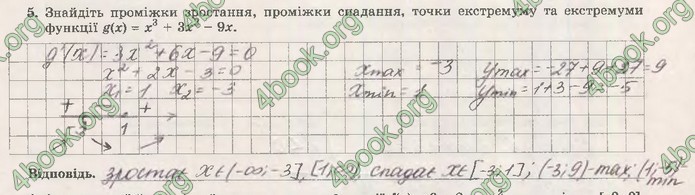 Зошит Математика (алгебра) 10 клас Істер. ГДЗ