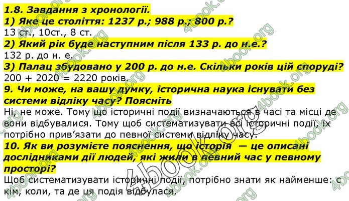 Вступ до історії 5 клас Гісем. ГДЗ