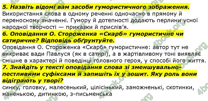 ГДЗ Українська література 7 клас Авраменко