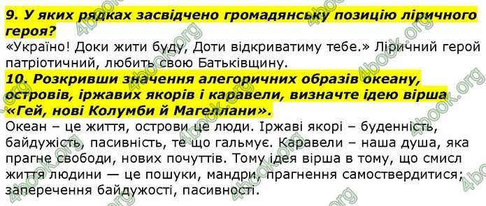 ГДЗ Українська література 7 клас Авраменко