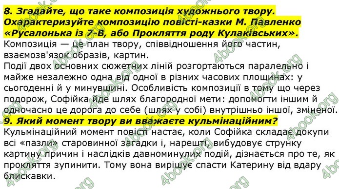 ГДЗ Українська література 7 клас Авраменко