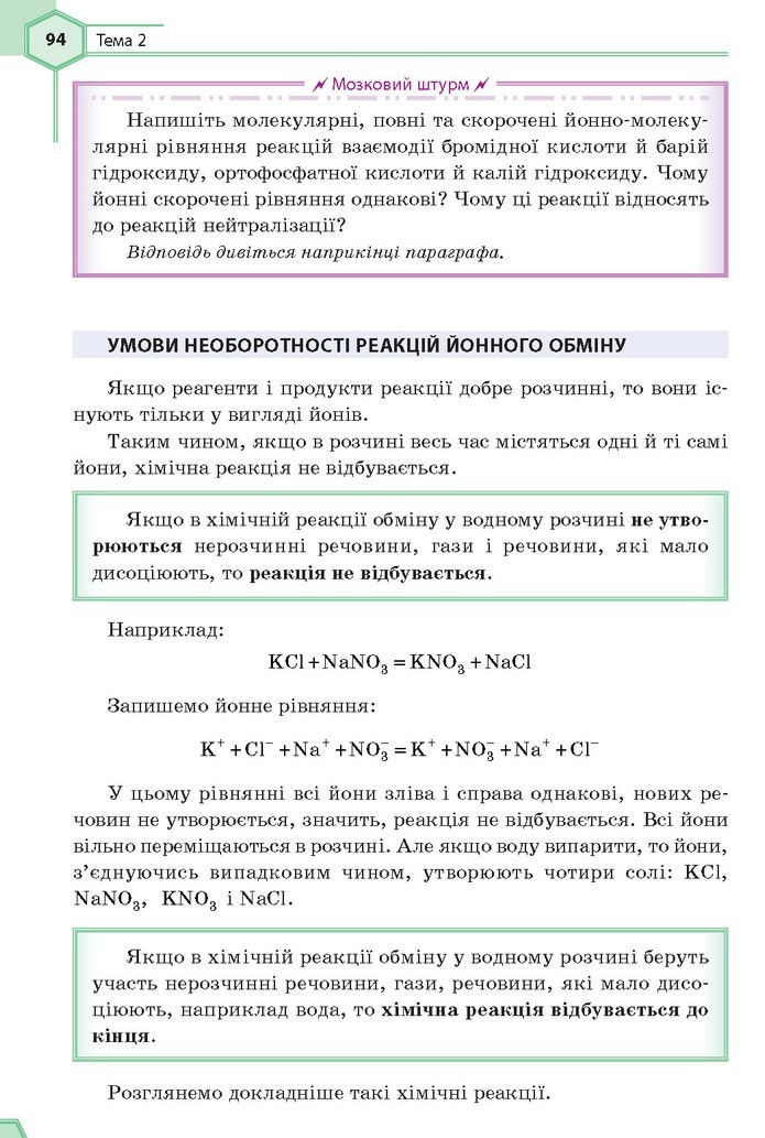 Хімія 9 клас Гранкіна 2017