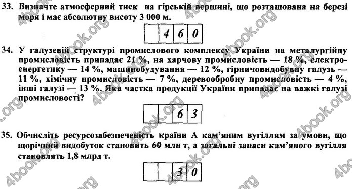 Географія 9 клас Кузишин ДПА 2020. Відповіді 