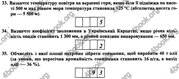 Географія 9 клас Кузишин ДПА 2020. Відповіді 