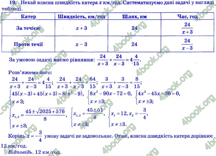 Збірник Математика 9 клас Бевз ДПА 2020. Відповіді