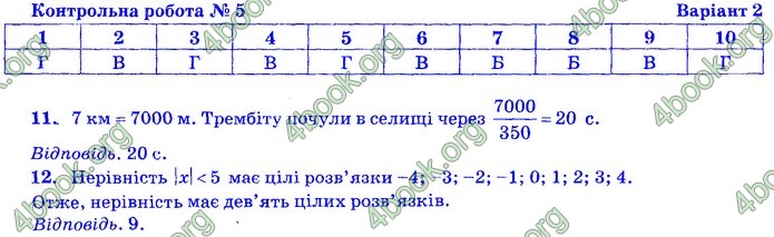 Збірник Математика 9 клас Бевз ДПА 2020. Відповіді