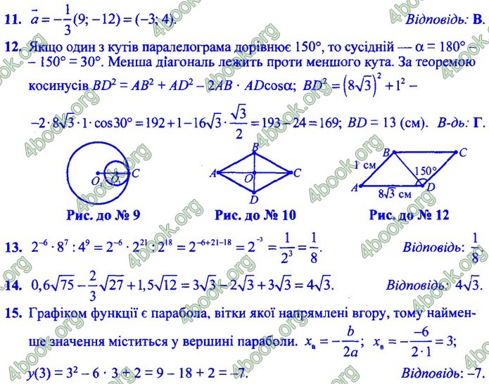 Збірник Математика 9 клас Істер ДПА 2020. Відповіді