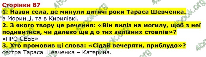 Літературне читання 4 клас Савченко. ГДЗ