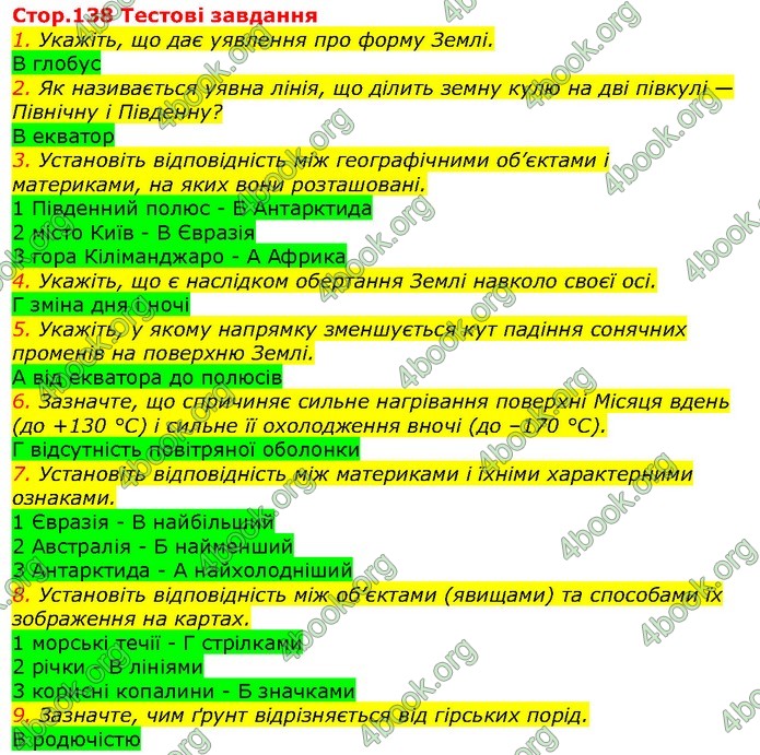 ГДЗ Природознавство 5 клас Ярошенко 2018